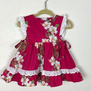 ALI’i Fashions Hawaii Pink Floral Girl Sundress